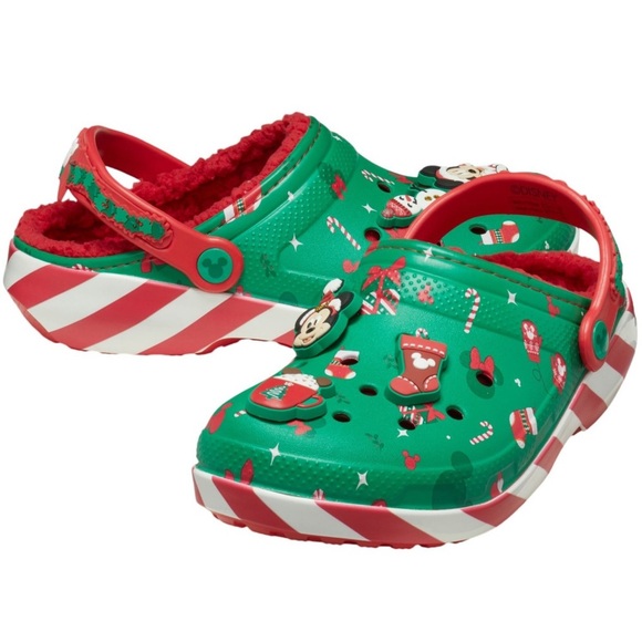 Crocs Mickey Mouse Christmas Holiday Lined
Classic Clogs Green Red Disney - Picture 1 of 11